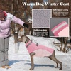 image:imageLelepet Dog Coat Warm Dog Winter Coat Waterproof Dogs Jacket with HarnessPink