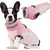 image:imageLelepet Dog Coat Warm Dog Winter Coat Waterproof Dogs Jacket with HarnessPink