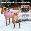 image:imageLelepet Dog Coat Warm Dog Winter Coat Waterproof Dogs Jacket with HarnessPink Camo