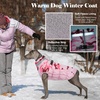 image:imageLelepet Dog Coat Warm Dog Winter Coat Waterproof Dogs Jacket with HarnessPink Camo