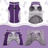 image:imageLelepet Dog Coat Warm Dog Winter Coat Waterproof Dogs Jacket with HarnessPurple