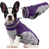 image:imageLelepet Dog Coat Warm Dog Winter Coat Waterproof Dogs Jacket with HarnessPurple