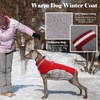 image:imageLelepet Dog Coat Warm Dog Winter Coat Waterproof Dogs Jacket with HarnessRed
