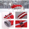 image:imageLelepet Dog Coat Warm Dog Winter Coat Waterproof Dogs Jacket with HarnessRed