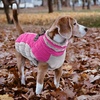 image:imageLelepet Dog Coat Warm Dog Winter Coat Waterproof Dogs Jacket with HarnessRose Red