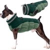 image:imageLelepet Dog Coat Warm Dog Winter Coat Waterproof Dogs Jacket with HarnessTeal Green