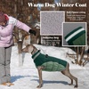 image:imageLelepet Dog Coat Warm Dog Winter Coat Waterproof Dogs Jacket with HarnessTeal Green