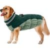 image:imageLelepet Dog Coat Warm Dog Winter Coat Waterproof Dogs Jacket with HarnessTeal Green