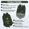 image:imageLelepet Dog Coat Warm Dog Winter Coat Waterproof Reflective Coats for DogsArmy Green