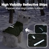 image:imageLelepet Dog Coat Warm Dog Winter Coat Waterproof Reflective Coats for DogsArmy Green