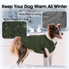 image:imageLelepet Dog Coat Warm Dog Winter Coat Waterproof Reflective Coats for DogsArmy Green