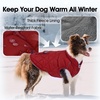 image:imageLelepet Dog Coat Warm Dog Winter Coat Waterproof Reflective Coats for DogsRed