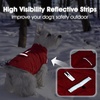 image:imageLelepet Dog Coat Warm Dog Winter Coat Waterproof Reflective Coats for DogsRed