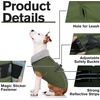 image:imageLelepet Dog Coat Waterproof Dog Jacket Fleece Vest with Adjustable BuckleArmy Green