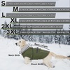 image:imageLelepet Dog Coat Waterproof Dog Jacket Fleece Vest with Adjustable BuckleArmy Green