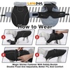 image:imageLelepet Dog Coat Waterproof Dog Jacket Fleece Vest with Adjustable BuckleBlack
