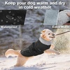 image:imageLelepet Dog Coat Waterproof Dog Jacket Fleece Vest with Adjustable BuckleBlack