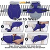 image:imageLelepet Dog Coat Waterproof Dog Jacket Fleece Vest with Adjustable BuckleBlue