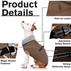 image:imageLelepet Dog Coat Waterproof Dog Jacket Fleece Vest with Adjustable BuckleBrown