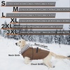 image:imageLelepet Dog Coat Waterproof Dog Jacket Fleece Vest with Adjustable BuckleBrown