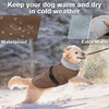 image:imageLelepet Dog Coat Waterproof Dog Jacket Fleece Vest with Adjustable BuckleBrown