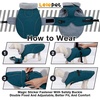 image:imageLelepet Dog Coat Waterproof Dog Jacket Fleece Vest with Adjustable BuckleDark Green