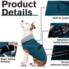image:imageLelepet Dog Coat Waterproof Dog Jacket Fleece Vest with Adjustable BuckleDark Green
