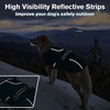 image:imageLelepet Dog Coat Waterproof Dog Jacket Fleece Vest with Adjustable BuckleDark Green