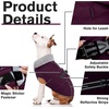 image:imageLelepet Dog Coat Waterproof Dog Jacket Fleece Vest with Adjustable BuckleDark Purple