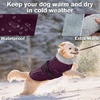 image:imageLelepet Dog Coat Waterproof Dog Jacket Fleece Vest with Adjustable BuckleDark Purple