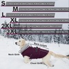 image:imageLelepet Dog Coat Waterproof Dog Jacket Fleece Vest with Adjustable BuckleDark Purple