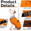 image:imageLelepet Dog Coat Waterproof Dog Jacket Fleece Vest with Adjustable BuckleOrange