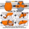 image:imageLelepet Dog Coat Waterproof Dog Jacket Fleece Vest with Adjustable BuckleOrange