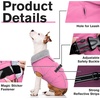 image:imageLelepet Dog Coat Waterproof Dog Jacket Fleece Vest with Adjustable BucklePink