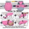 image:imageLelepet Dog Coat Waterproof Dog Jacket Fleece Vest with Adjustable BucklePink