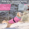 image:imageLelepet Dog Coat Waterproof Dog Jacket Fleece Vest with Adjustable BucklePink
