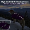 image:imageLelepet Dog Coat Waterproof Dog Jacket Fleece Vest with Adjustable BucklePurple