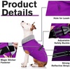 image:imageLelepet Dog Coat Waterproof Dog Jacket Fleece Vest with Adjustable BucklePurple