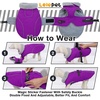 image:imageLelepet Dog Coat Waterproof Dog Jacket Fleece Vest with Adjustable BucklePurple