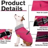 image:imageLelepet Dog Coat Waterproof Dog Jacket Fleece Vest with Adjustable BuckleRose Red