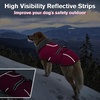 image:imageLelepet Dog Coat Waterproof Dog Jacket Fleece Vest with Adjustable BuckleRose Red