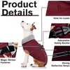 image:imageLelepet Dog Coat Waterproof Dog Jacket Fleece Vest with Adjustable BuckleWine Red