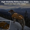 image:imageLelepet Dog Coat Waterproof Dog Jacket Fleece Vest with Adjustable BuckleYellow