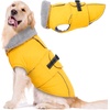 image:imageLelepet Dog Coat Waterproof Dog Jacket Fleece Vest with Adjustable BuckleYellow