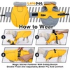 image:imageLelepet Dog Coat Waterproof Dog Jacket Fleece Vest with Adjustable BuckleYellow