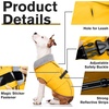 image:imageLelepet Dog Coat Waterproof Dog Jacket Fleece Vest with Adjustable BuckleYellow