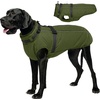 image:imageLelepet Dog Coat for Large Dogs Waterproof Dog Jacket with Harness Built inArmy Green