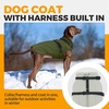 image:imageLelepet Dog Coat for Large Dogs Waterproof Dog Jacket with Harness Built inArmy Green
