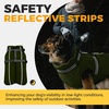 image:imageLelepet Dog Coat for Large Dogs Waterproof Dog Jacket with Harness Built inArmy Green