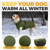 image:imageLelepet Dog Coat for Large Dogs Waterproof Dog Jacket with Harness Built inArmy Green